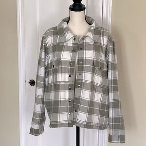 Lucky Brand Fleece Cropped Jacket